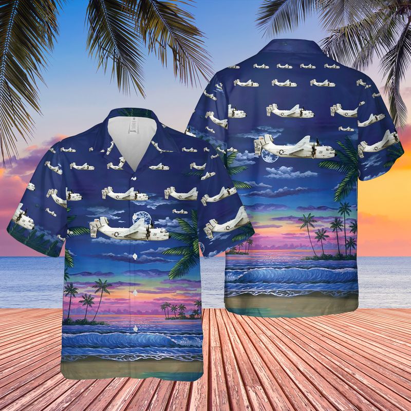 Us Navy Grumman C-2A Greyhound Of Vrc-50 Hawaiian Shirt, Short Sleeve Hawaiian Shirt For Men