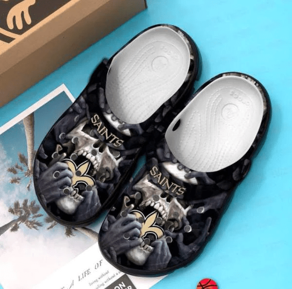 New Orleans Saints Skulll Skull Crocss Clog Comfortable Shoes Ver415