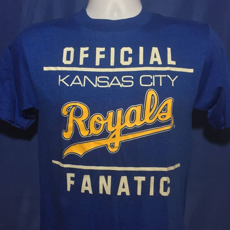 Vintage 1980S Kansas City Royals Fanatic T Shirt Thin Soft Xs