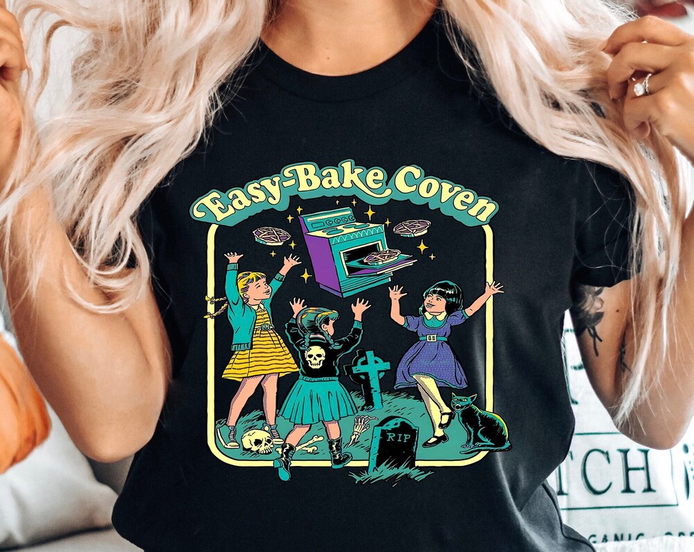 Halloween T-shirt, Easy Bake Coven Halloween, Retro Vintage Halloween 90s, Halloween Sweatshirt,Vintage Halloween shirt, Halloween town  - Shirtstylecentral Fashion