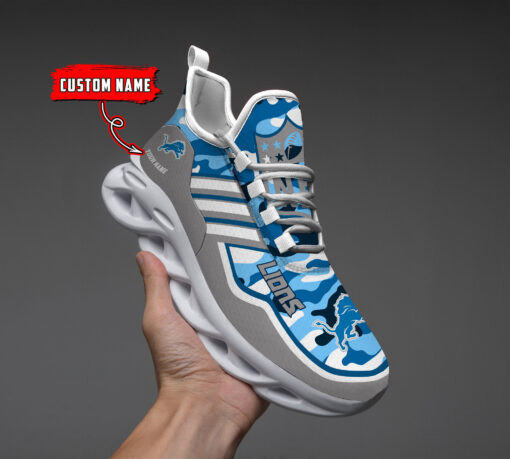 Detroit Lions Personalized Clunky Sneaker Max Soul Shoes MS1658