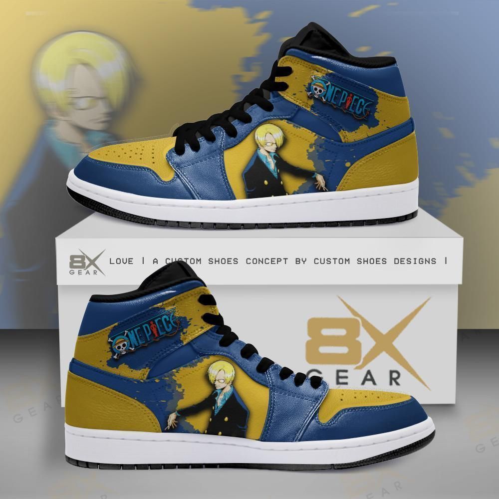 One Piece Sanji Anime Sneakers Air Sneakers Jordan Sneakers Sport Sneakers Air Jordan High Sneakers Sport Sneakers Animood Collections