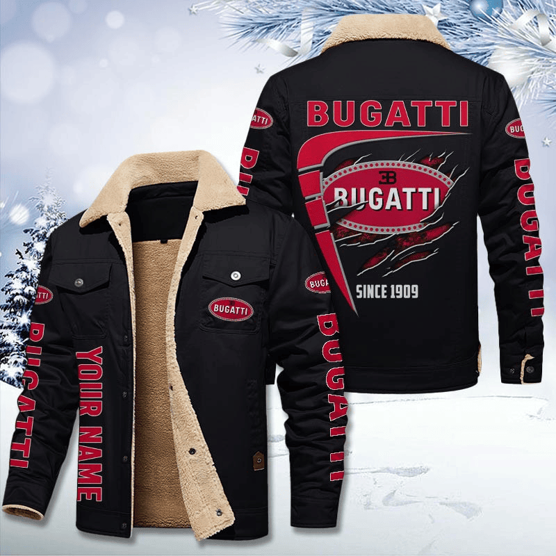 Bugatti Unisex Custom Name Stand Collar Jacket