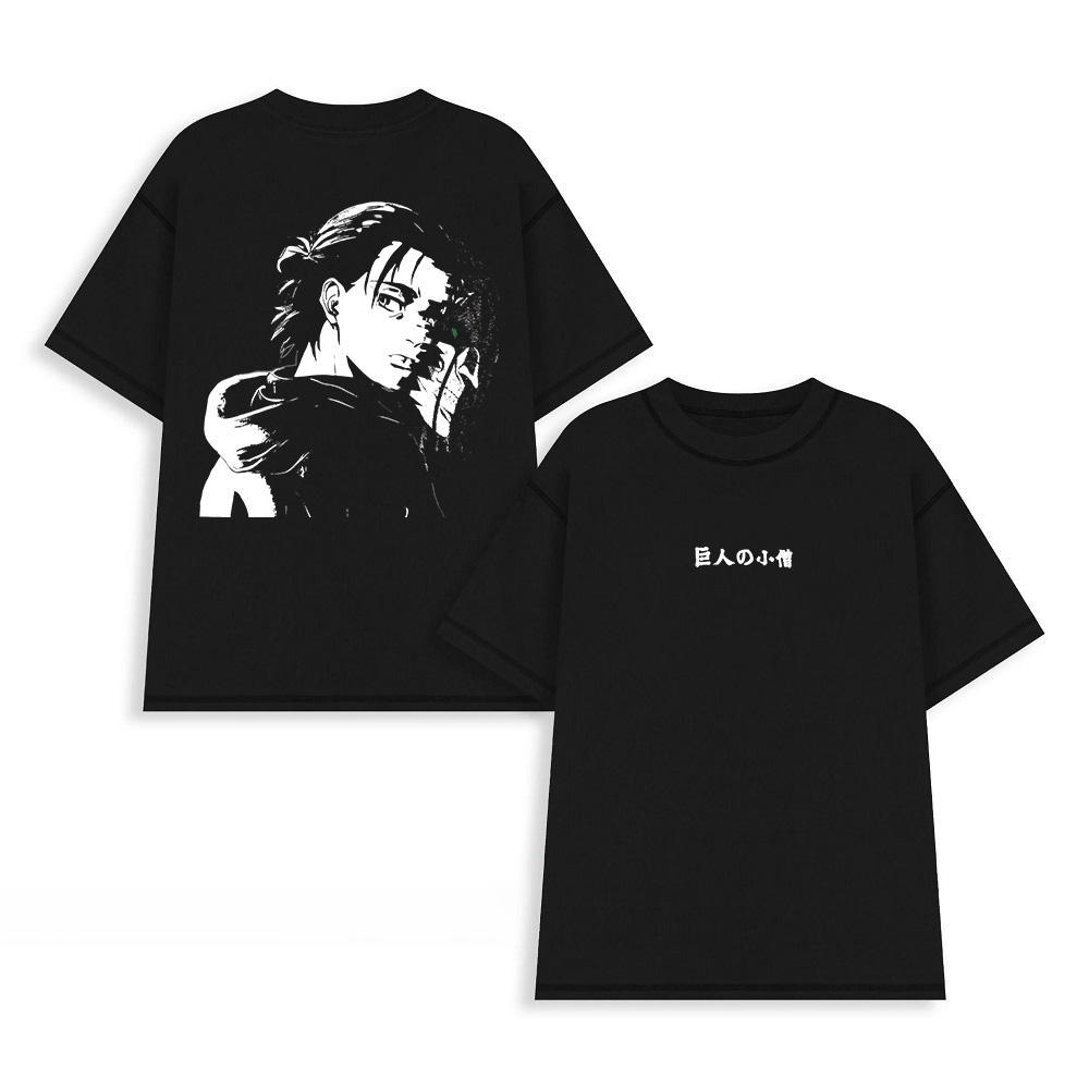 Eren Tee AOT Shirt, Double-Sided Shirt