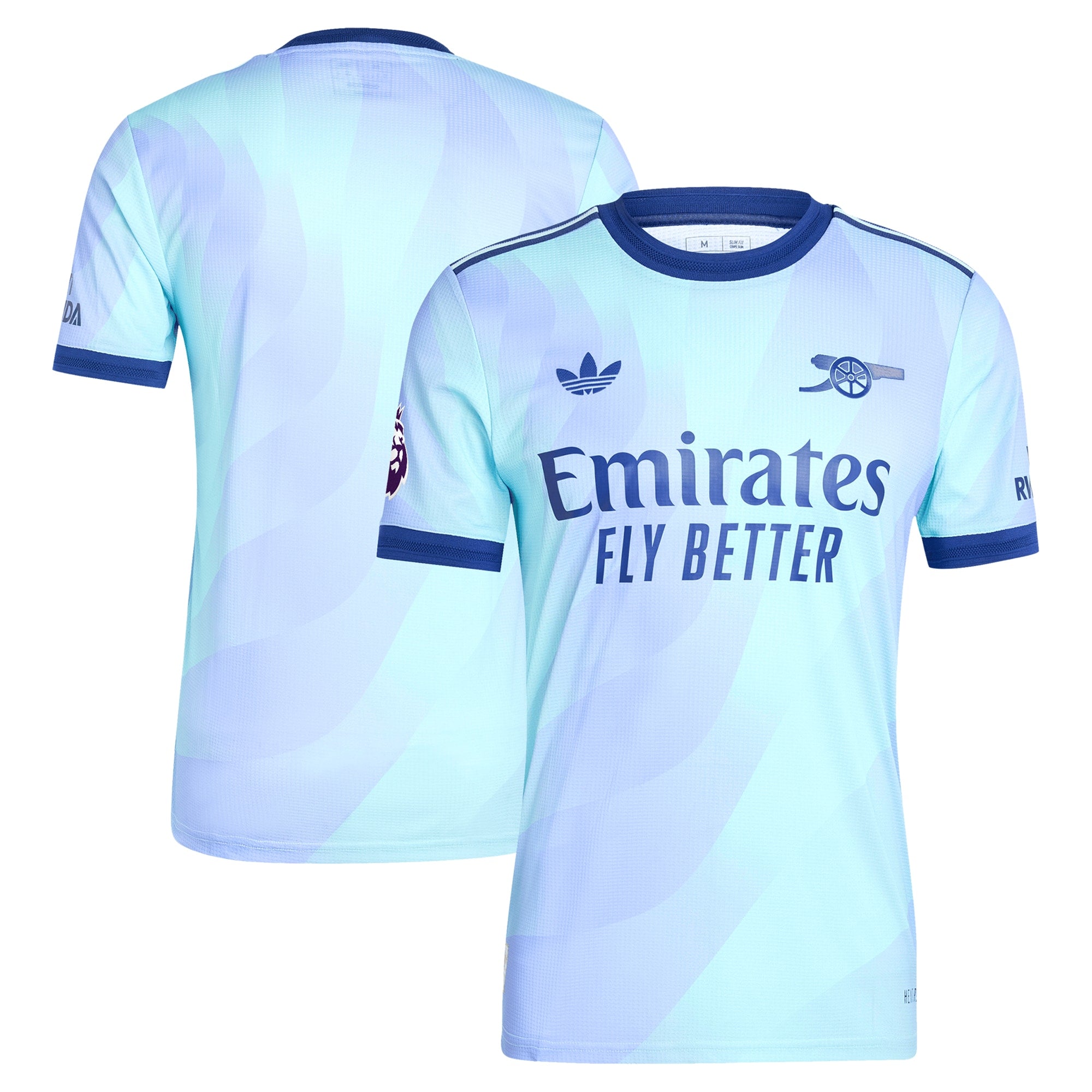 Arsenal Adidas 2024/25 Third Custom Jersey – Aqua