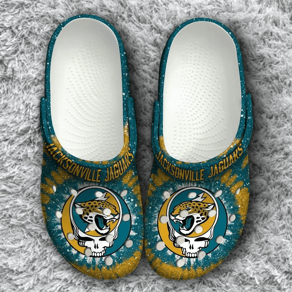 Jacksonville Jaguars Grateful Dead Classic Crocss Clog Comfortable Water Shoes Ver969