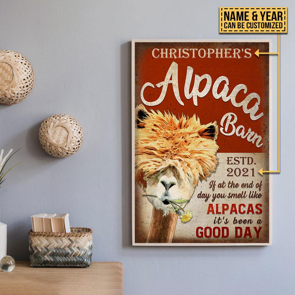 Personalized Alpaca Barn Good Day Cu …
