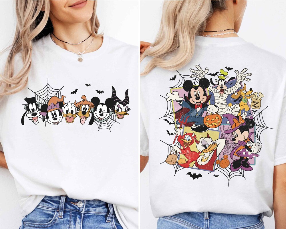 Disney Halloween 2024 Shirts, Mickey Minnie And Friends Halloween Shirt, Halloween Party Shirt, Disney Halloween Shirt Dress Your Best With OnlyClothing