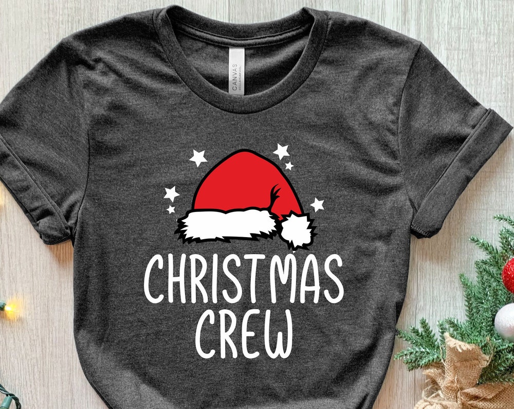 Christmas Crew Shirt, Merry Christmas Shirt, Christmas Teacher Shirt, Matching Christmas Shirts, Family Christmas Shirts, Christmas lights  - Shopseatcar Fashion