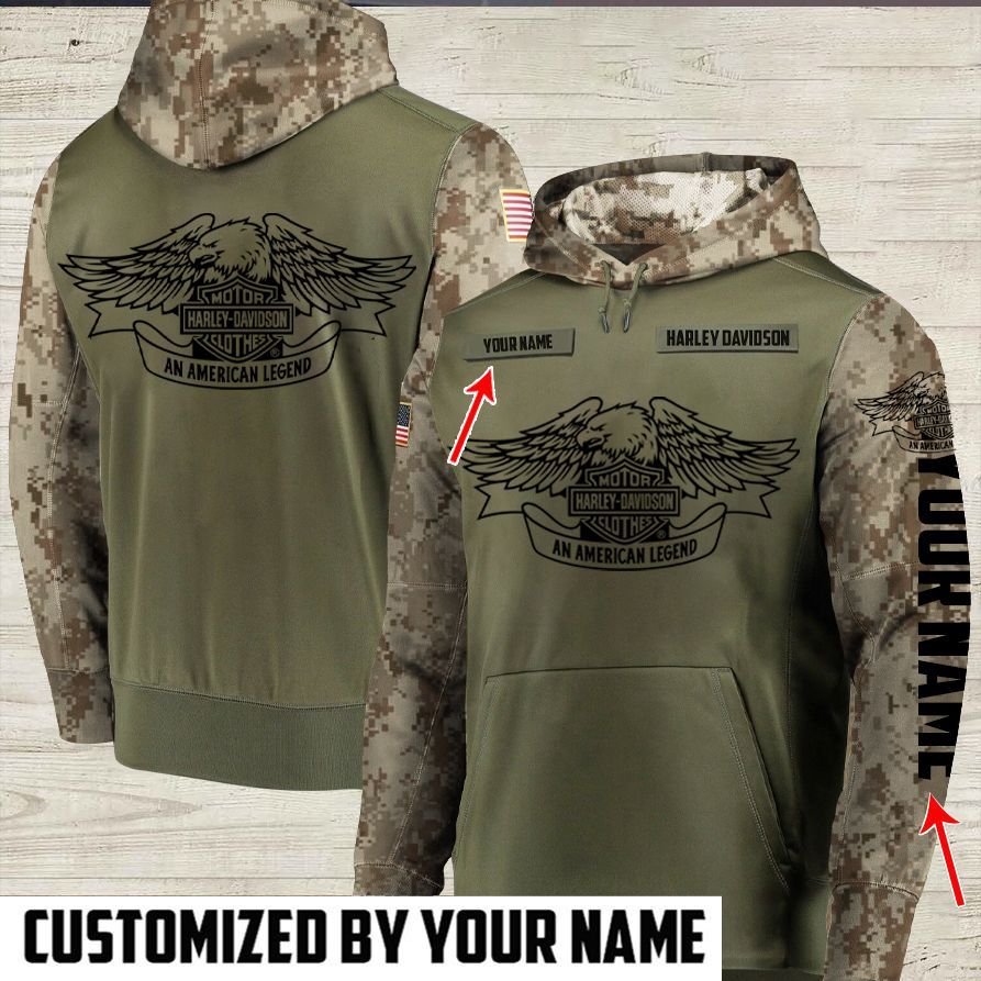 Fashion24Hs - Custom Hoodie - Harley Custom Name Pullover Hoodie Lin090920A09
