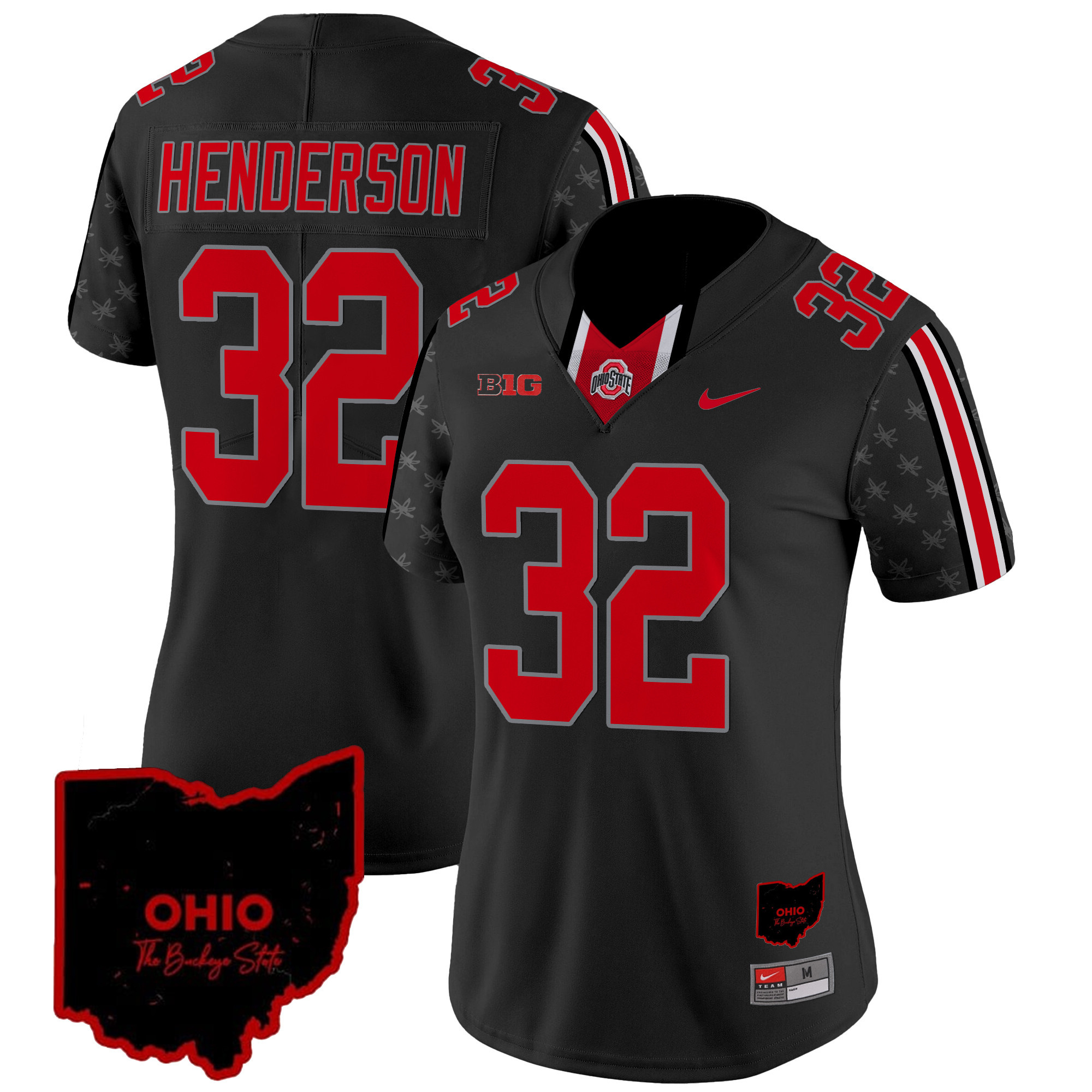 Women’S Ohio State Buckeyes 2024 Home Patch Vapor Limited Jersey – All Stitched