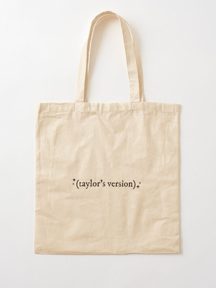 Taylor Swift ! Taylors Version Tote Bag by amxdesigns | Redbubble | Quote tote bag, Printed bags, Tote bag, Best Tote Bags Ideas, Cute Tote Bags Ideas, Tote Bag Design Ideas, Girls Tote Bag, Best Canvas Tote Bags Ideas