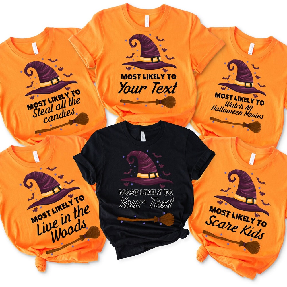 Most Likely To Halloween Shirt, Group Halloween Shirt, Custom Most Likely To Halloween Shirt, Halloween Shirt, Family Halloween Shirt Rickmortyrugs