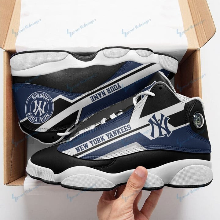 Custom Name MLB New York Yankees Pattern Air Jordan 13 Shoes Sneakers JD13 V1959