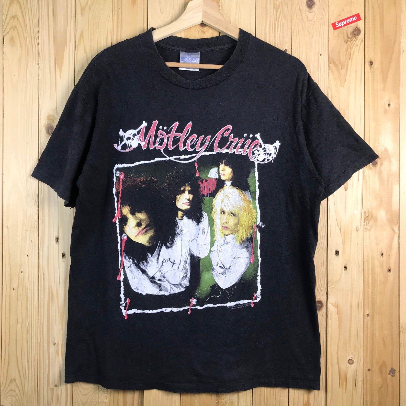 Vintage 1989 Motley Crue Dr Feelgood Line Up Tour Shirt