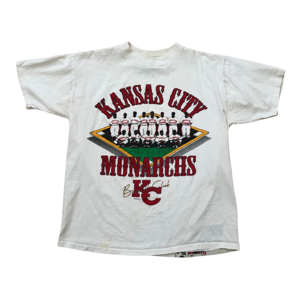 Kansas City Monarchs Baseball Team 90S Usa Satchel Paige Vintage T Shirt