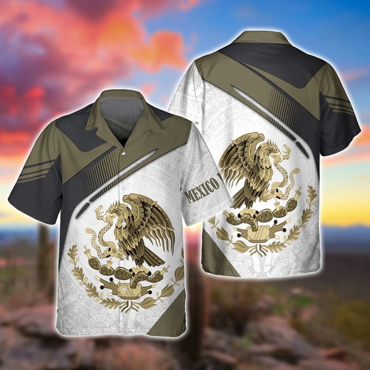 Cool Mexico Hawaiian Shirt, 3D Full Printed Mexican Aloha Beach Hawaii Shirts, Summer Gift