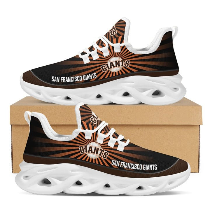 San Francisco Giants White Black Hexagon Max Soul Clunky Shoes Sneakers Ver 1