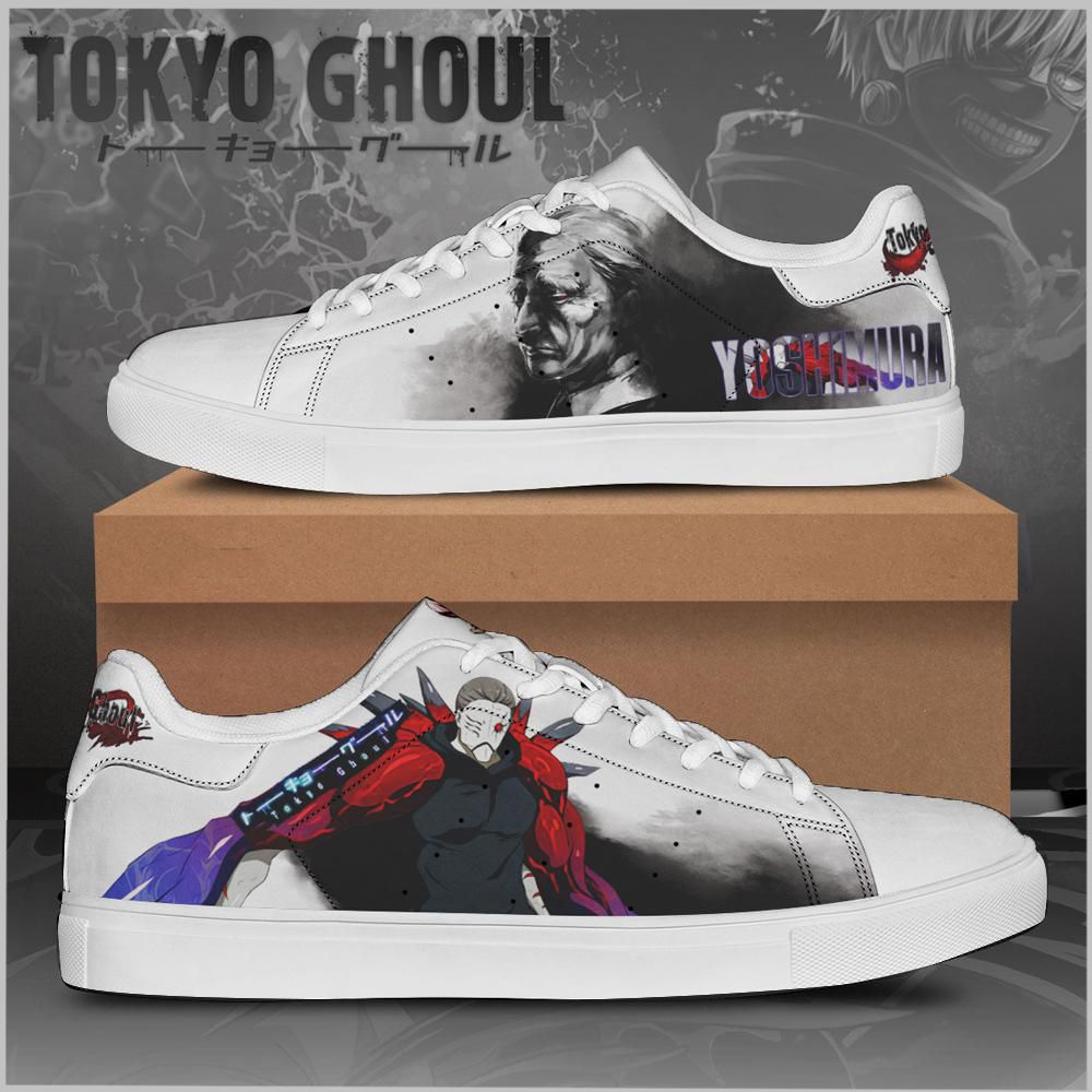 Yoshimura Tokyo Ghoul Low top Leather Skate Shoes, Tennis Shoes, Fashion Sneakers L98
