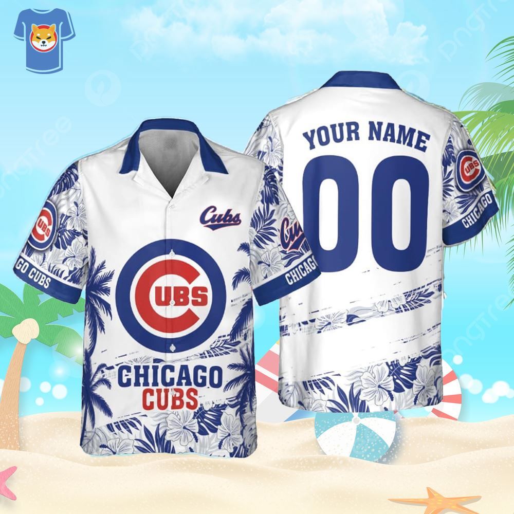 Chicago Cubs Mlb Flower Pattern Summer Hawaiian Shirt Personalized