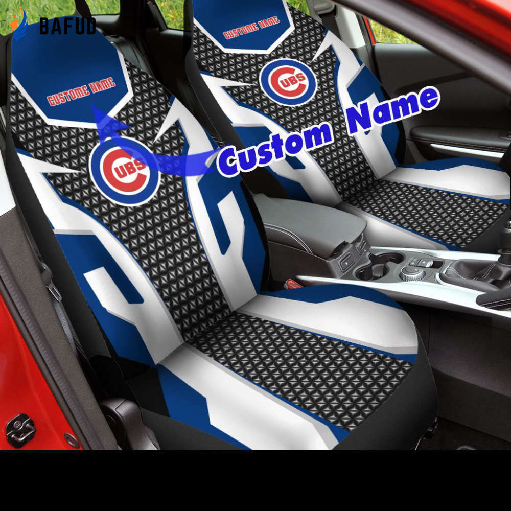 Chicago Cubs Car Seat Cover Set For Fan Gifts For Fan Gifts for Fan Gifts CSC2743