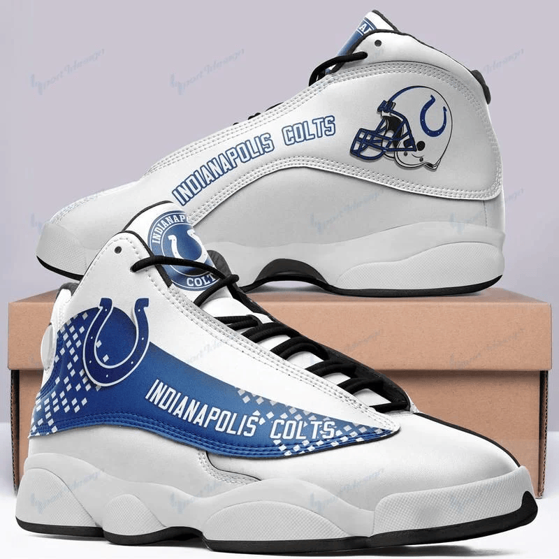 Indianapolis Colts Air Jordan 13 Shoes Custom Sneakers JD13 V1255