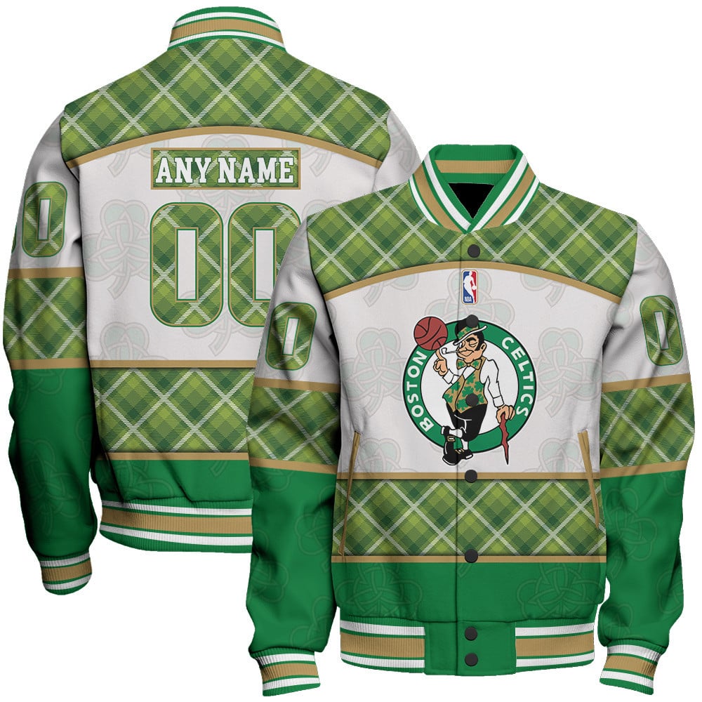 Boston Celtics Happy Saint Patrick’s Day Design Basketball Varsity Jacket F Ver 03