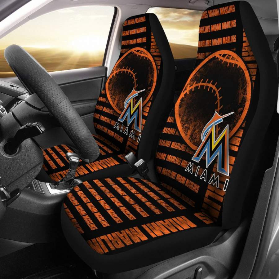 Gorgeous The Victory Miami Marlins Car Seat Covers CSC3133