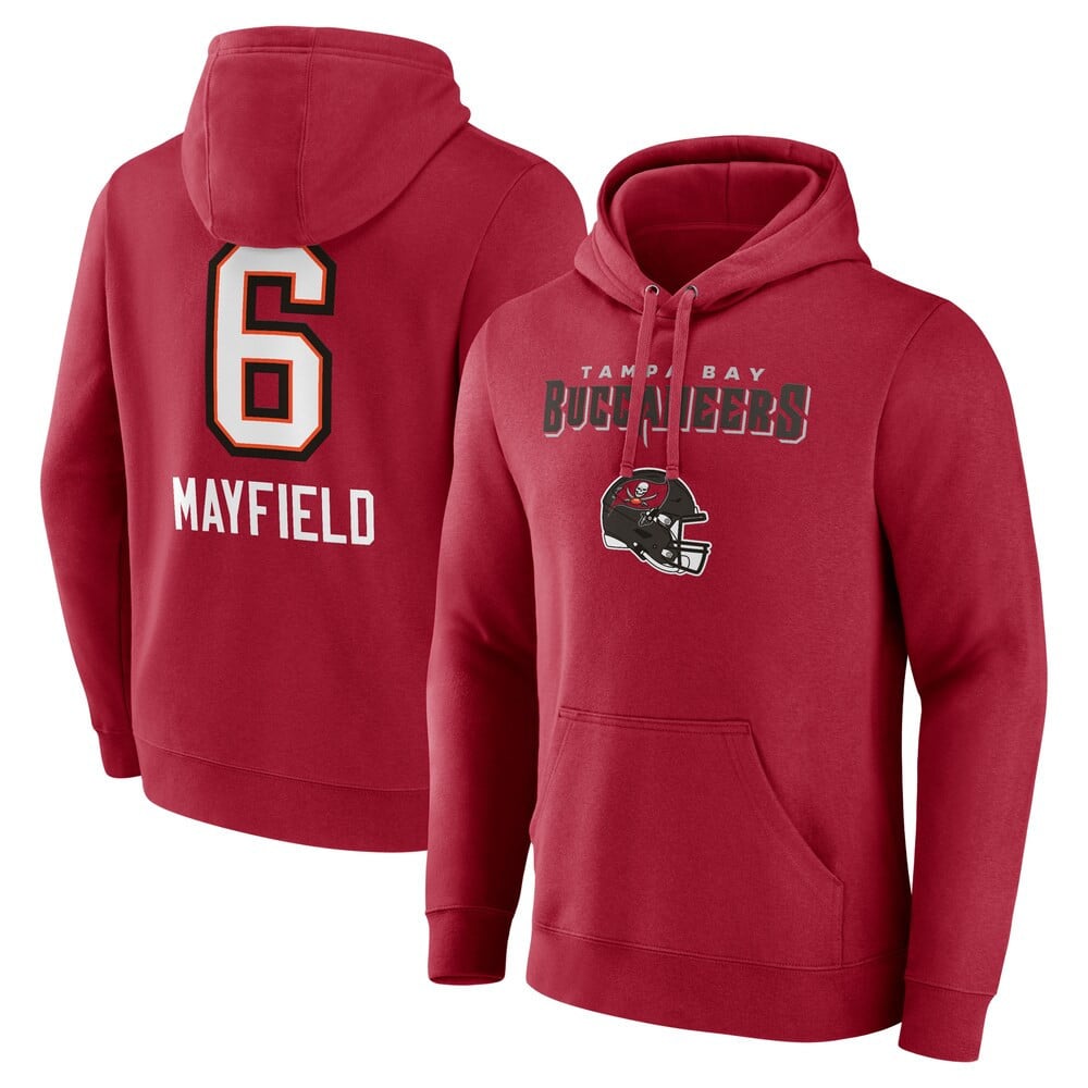 Baker Mayfield Tampa Bay Buccaneers Red Hoodie – Stitched