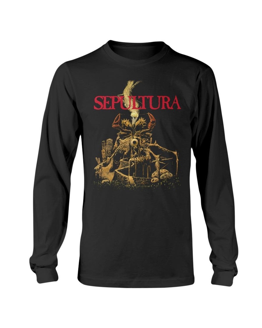 Vintage 90S Sepultura Arise Promo Long Sleeve T Shirt 081121