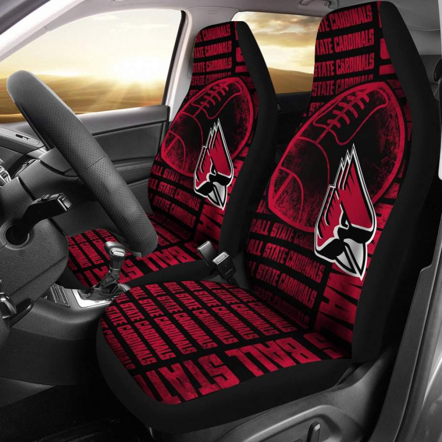 Gorgeous The Victory Ball State Cardinals Car Seat Covers CSC9495