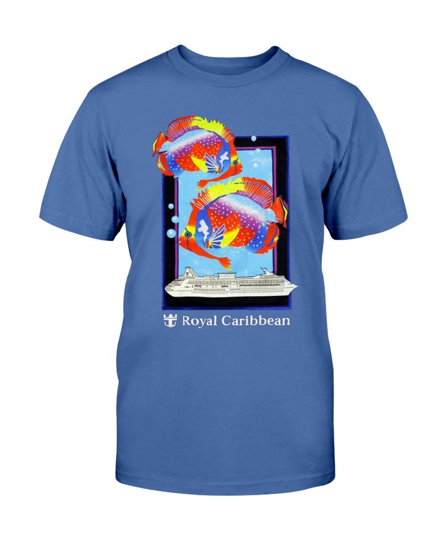 Vintage 80S 90S Royal Caribbean Cruise Lines Tropical Fish T Shirt 070921