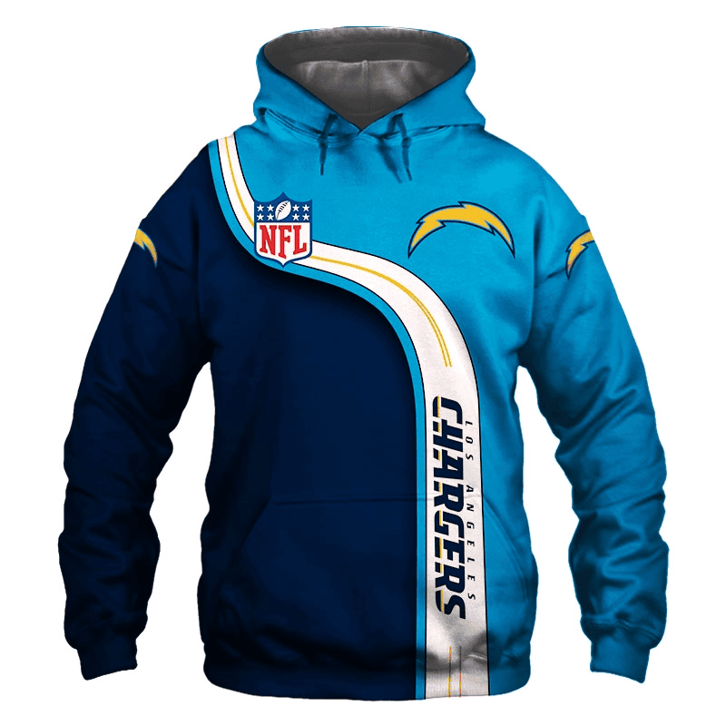 Los Angeles Chargers 3D Hoodie Zip Hoodie, Sport-Team 3D All Over Print Hoodie Zip Hoodie  Aop Shirt