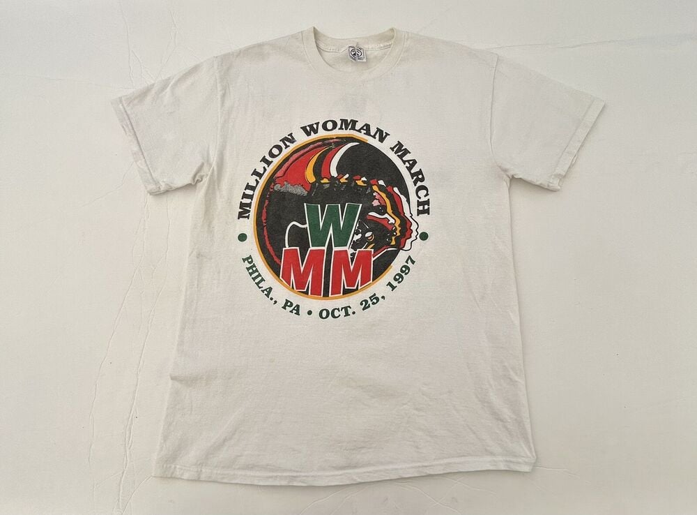 Vintage 90S 1997 Million Woman March Graphic T Shirt Philadelphia L