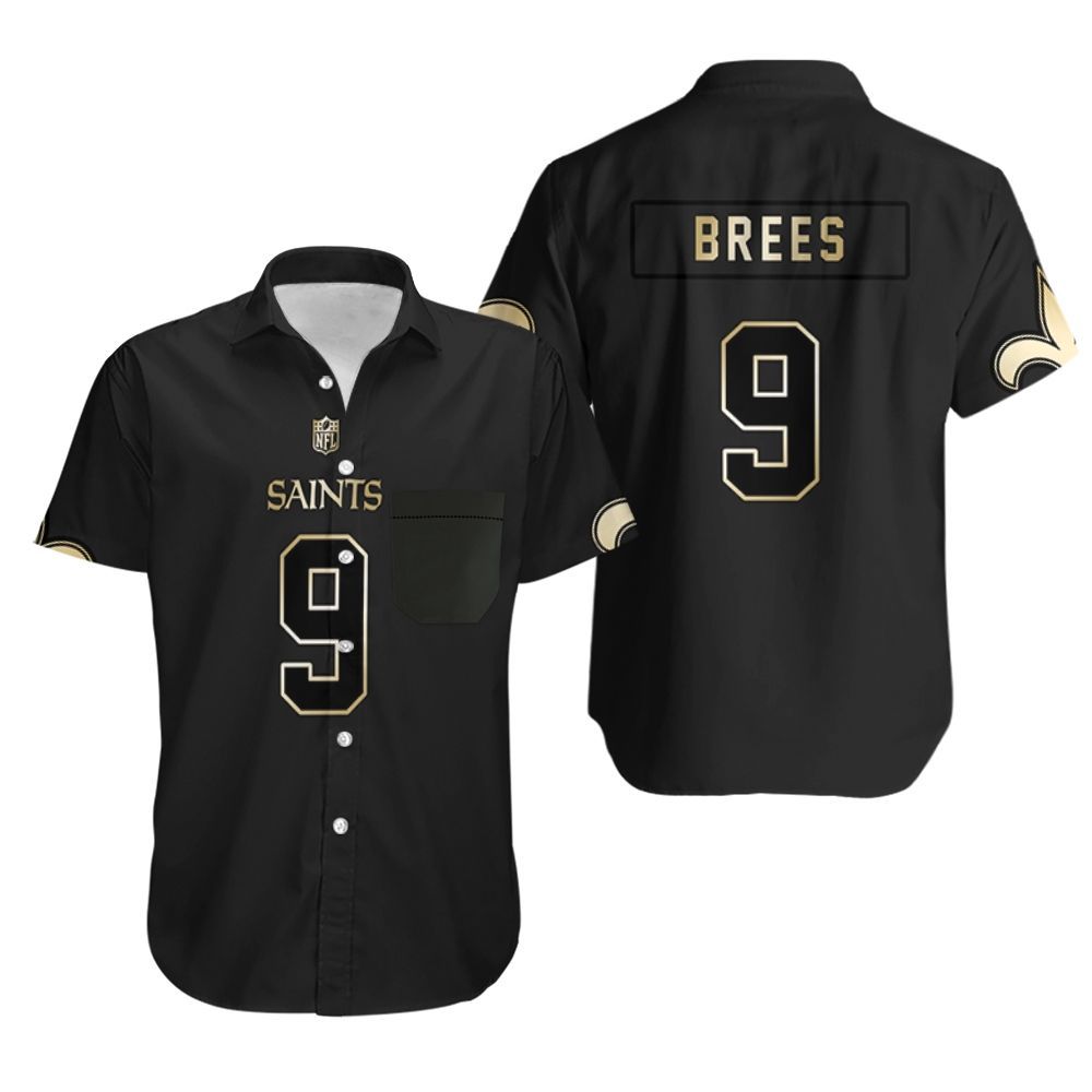 New Orleans Saints 9 Drew Brees Blac &hellip;