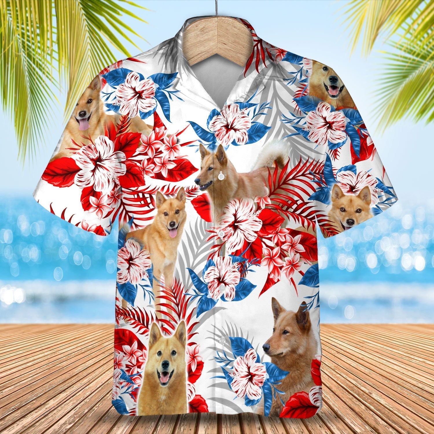 Finnish Spitz Hawaiian Shirt – Summer Aloha Shirt, Hawaiian Shirt For Men And Women