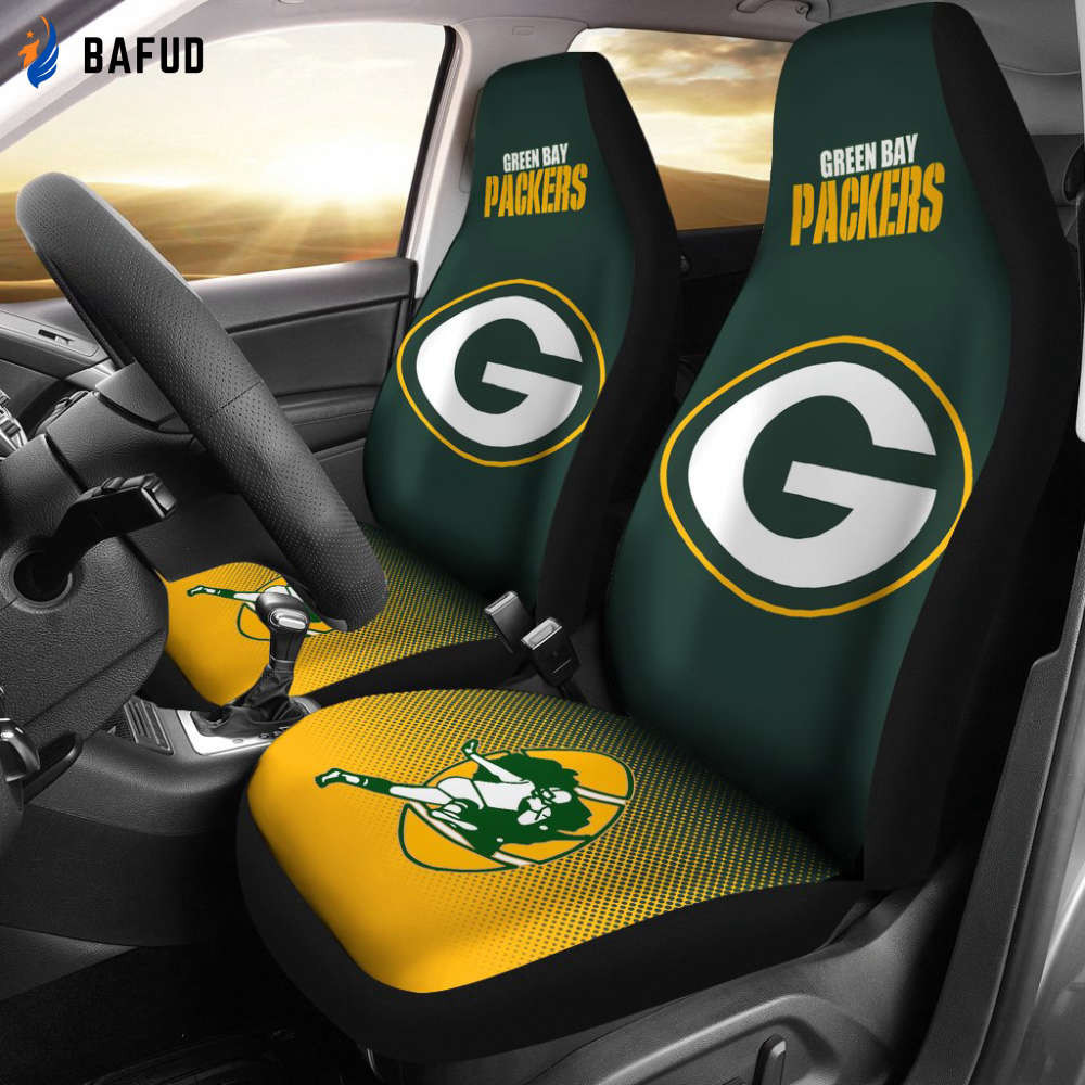 Green Bay Packers Lover Leather Car Seat Cover Set CSC6719