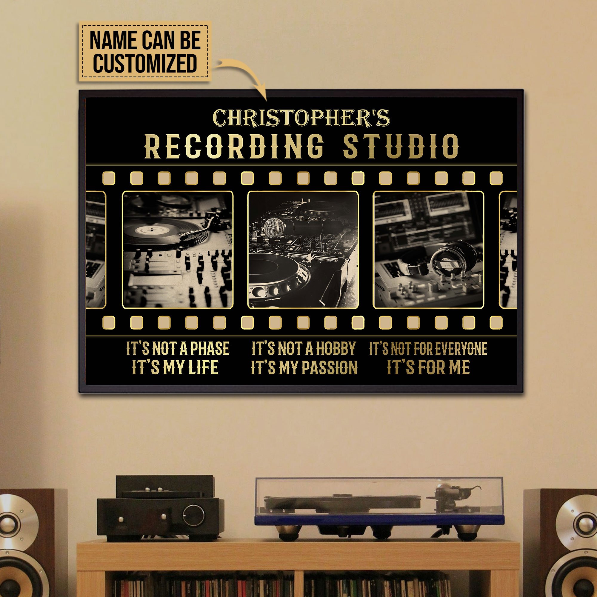 Personalized DJ Recording Studio Fil …