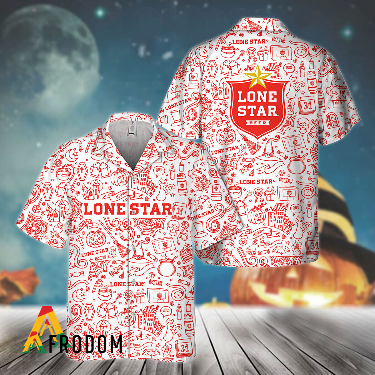 Doodle Art Lone Star Hawaiian Shirt