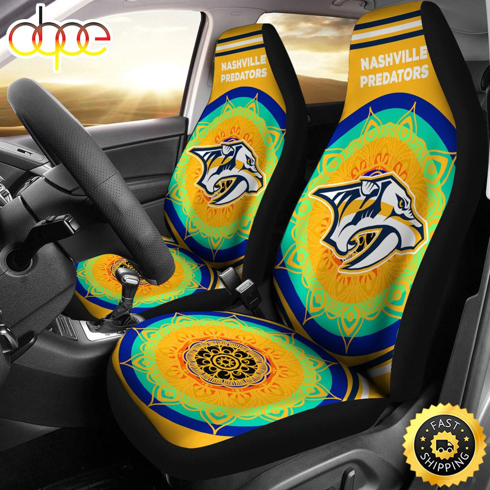 Unique Magical And Vibrant Nashville PRedators Car Seat Cover Set CSC211