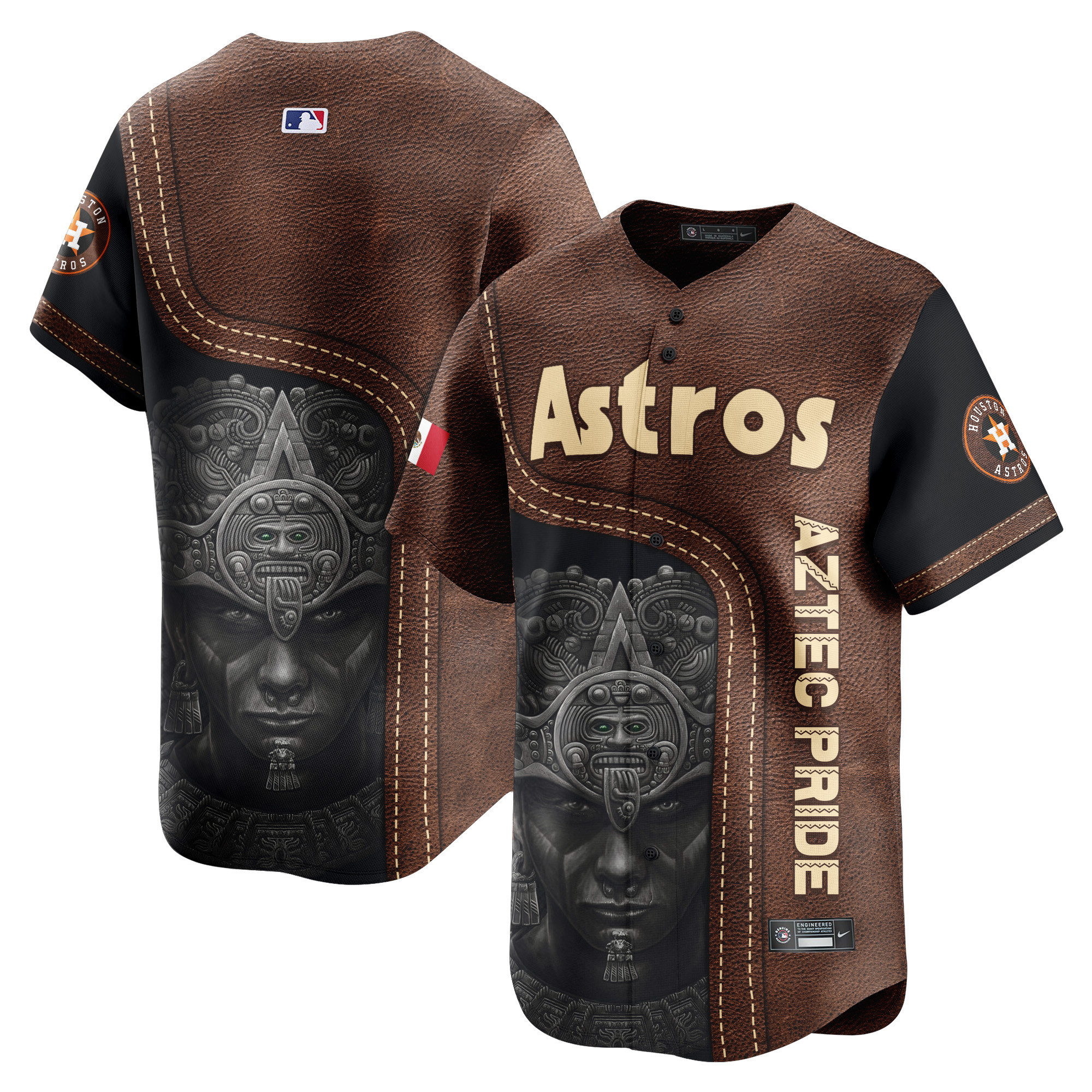 Astros Mexico Aztec Warriors Vapor Premier Limited Jersey – Printed