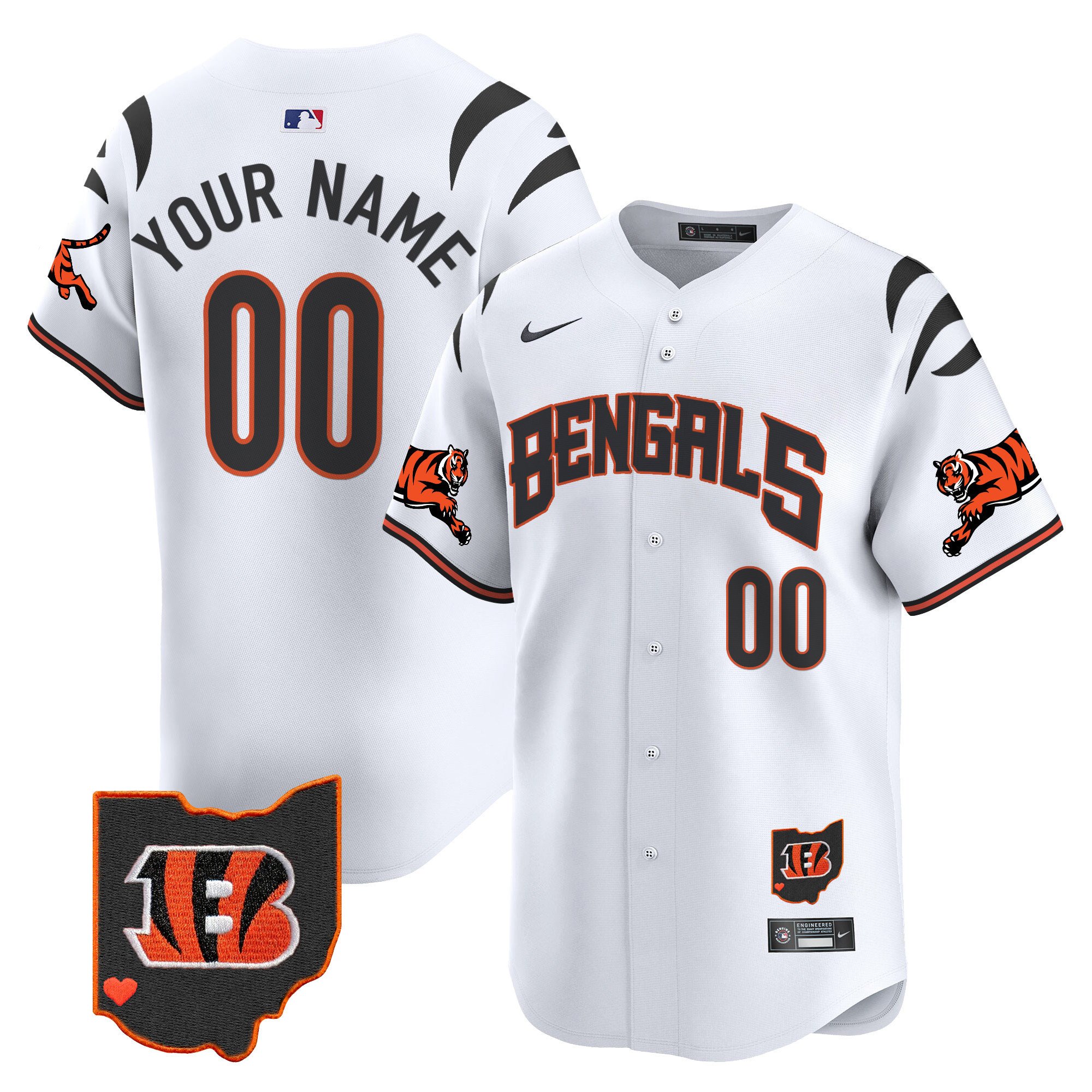 Bengals Vapor Premier Limited Custom Jersey – All Stitched