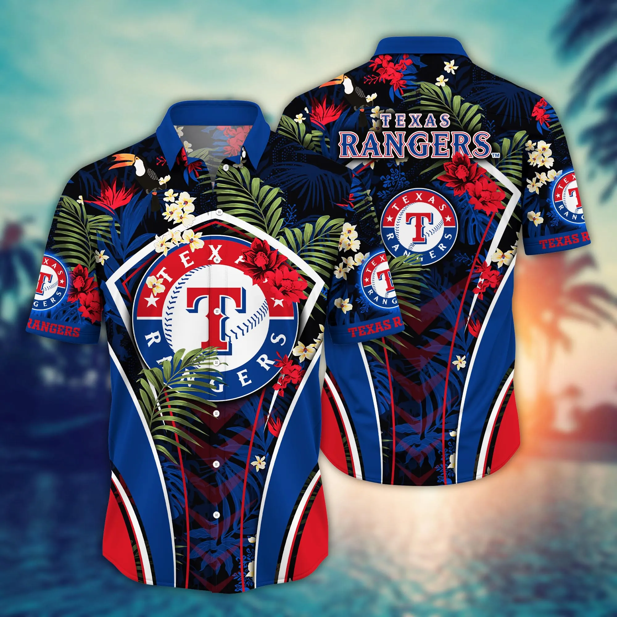 Texas Rangers Mlb Hawaiian Shirt Shorts Aloha Shirt