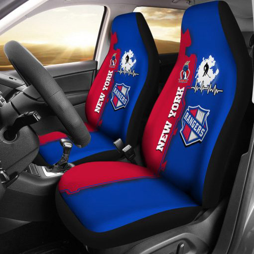 New York Rangers Car Seat Cover Set For Fan Gifts CSC7900