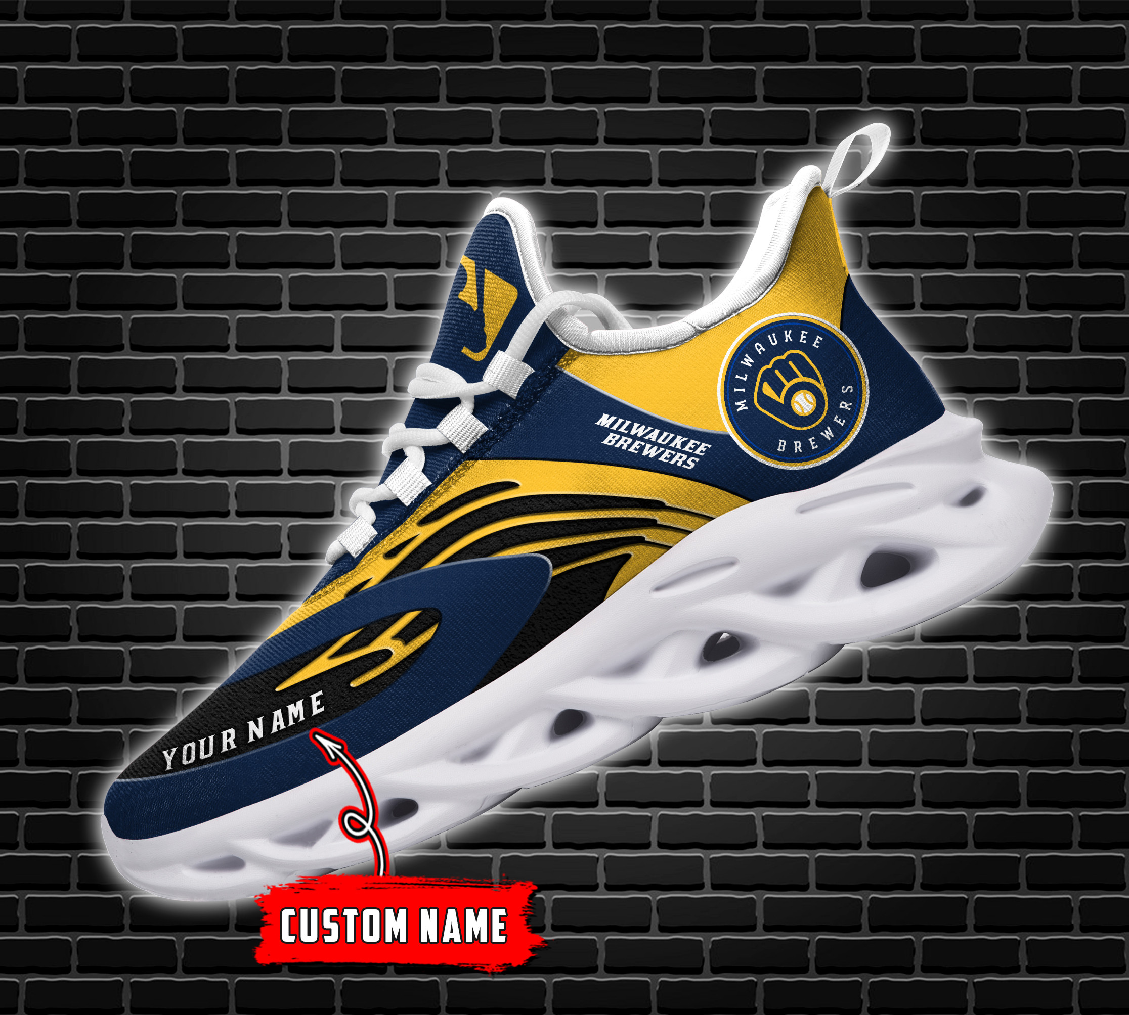 Milwaukee Brewers Max Soul Shoes Sneakers For Men And Women Ver 11