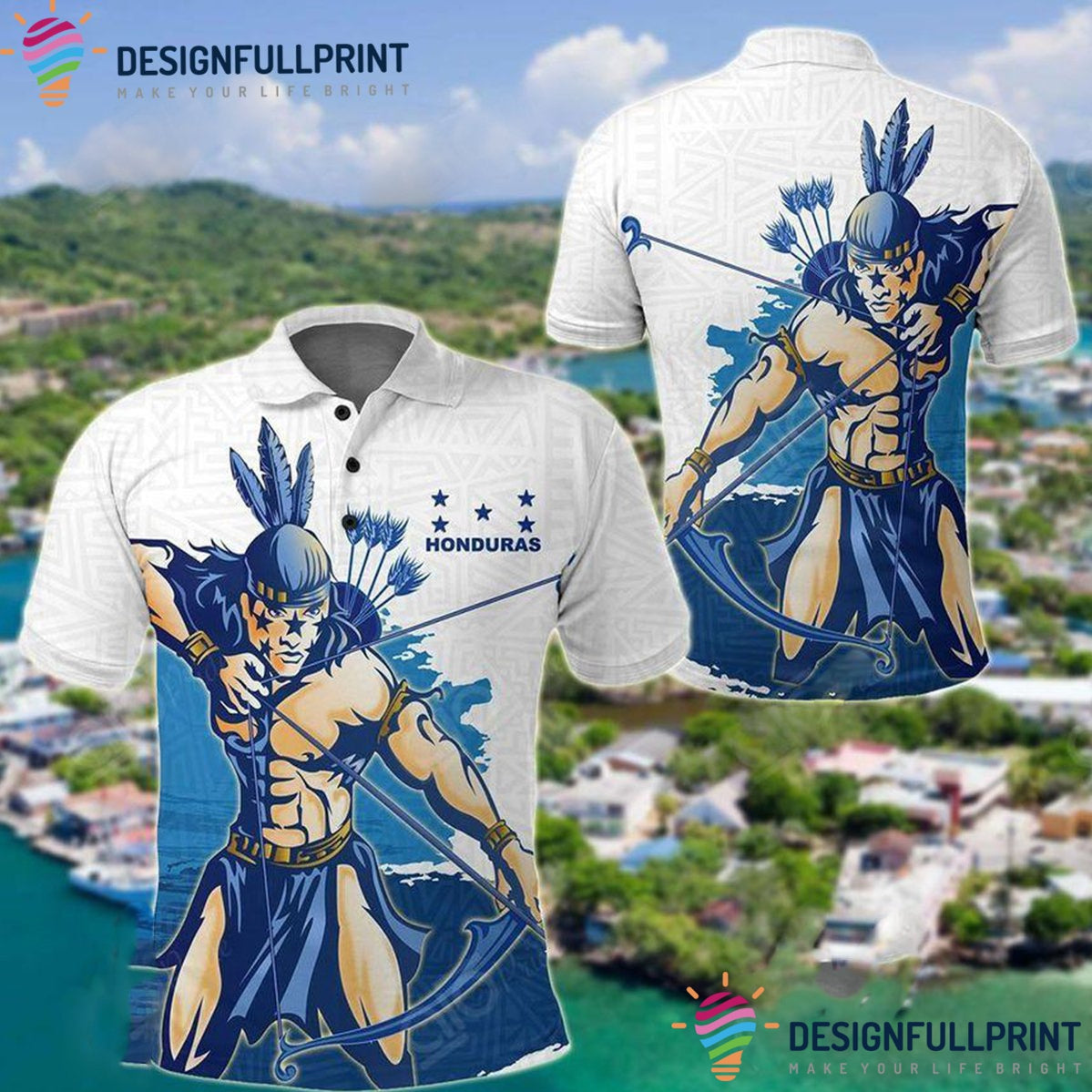 Honduras Indio Lempira Polo Shirt Nh …