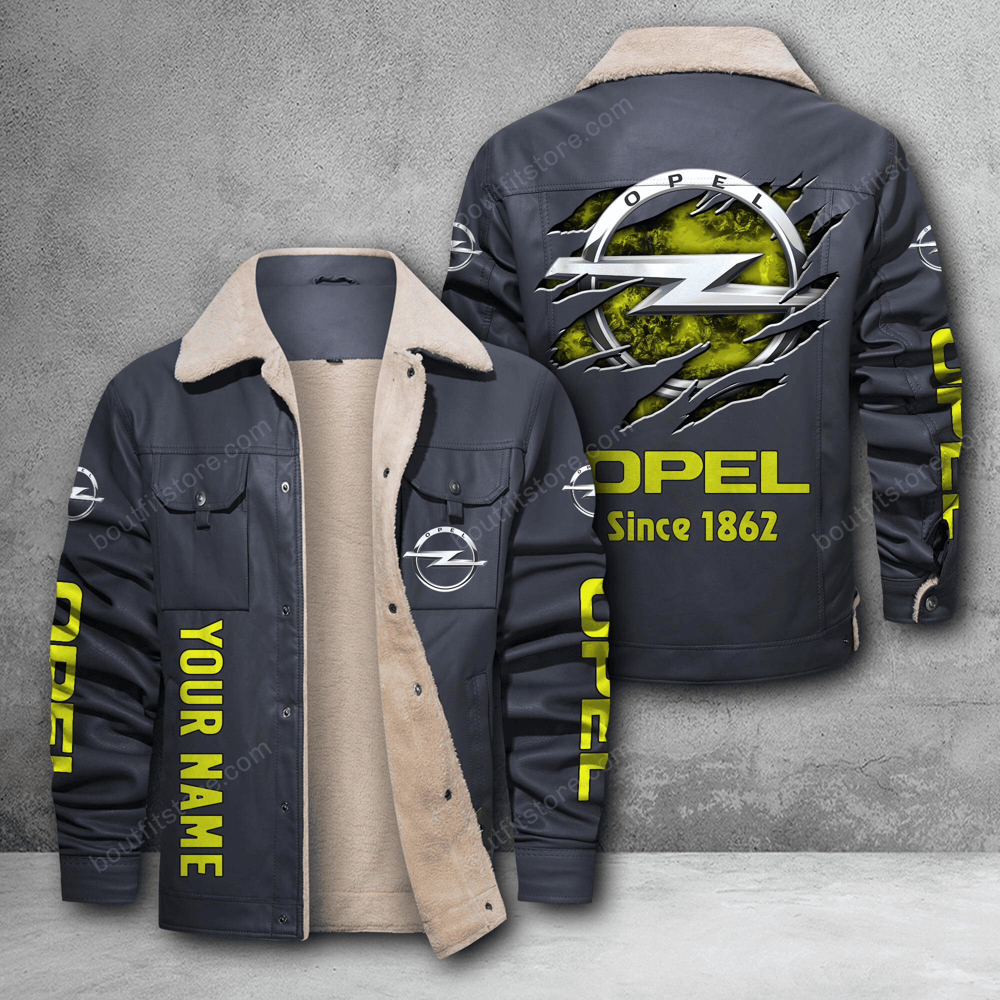 Opel DMH Custom Name Stand Collar Jacket