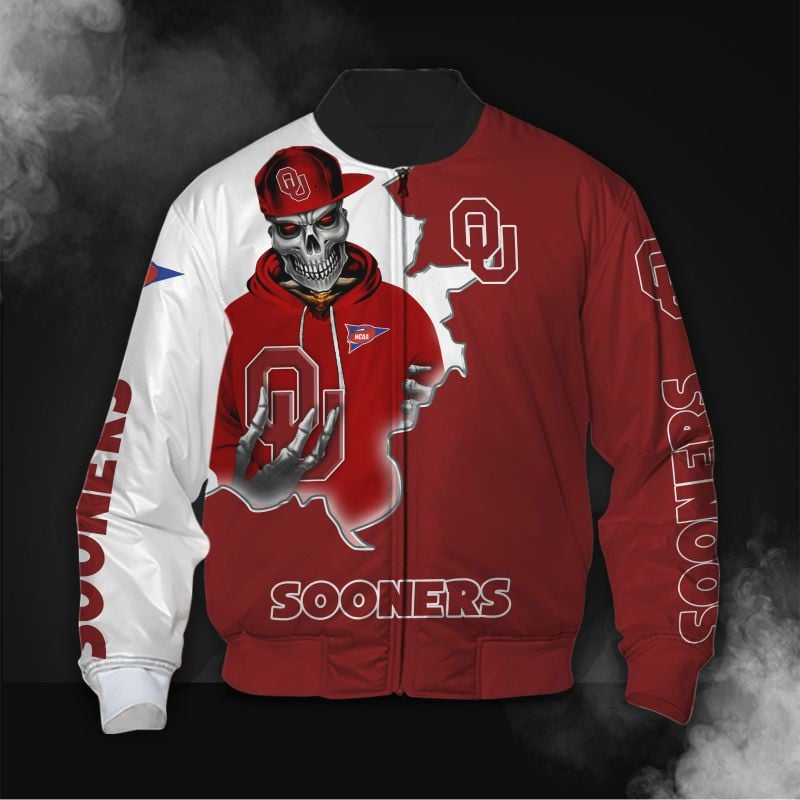 Skull Oklahoma Sooners Bomber Jacket