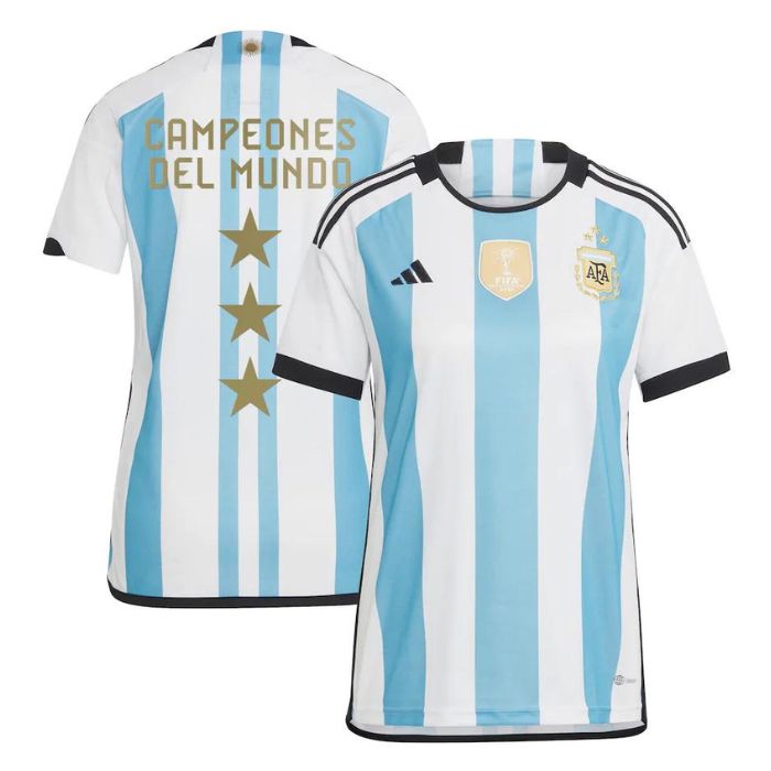 Argentina National Team Unisex Shirt 2022 Winners Trophy Presentation Home Jersey – White