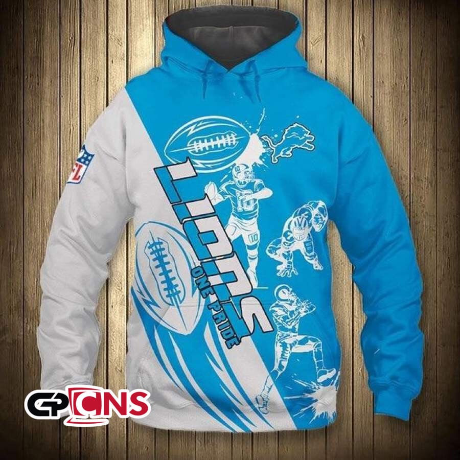 Detroit Lions Casual 3D Hoodie